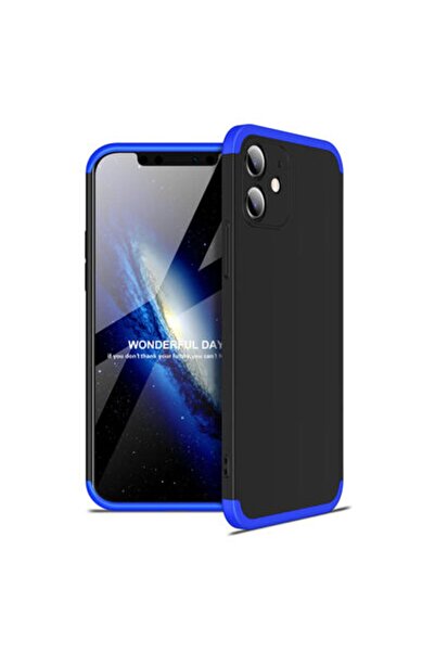 Rivor Apple iPhone 12 Kılıf Kamera Korumalı 3 Parçalı 360 Korumalı Premium Ma...