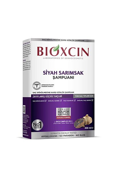 Bioxcin Black Garlic Shampoo - 300 ml