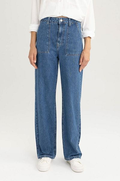DeFacto Pantaloni lungi Jean 100% bumbac