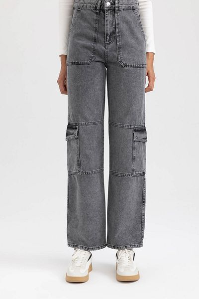 DeFacto Lange Jeanshose aus 100 % Baumwolle