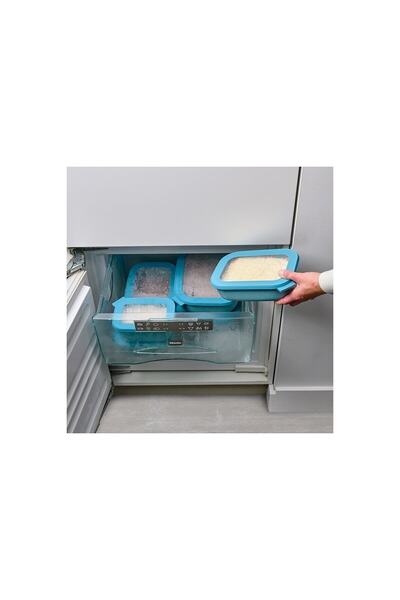 Mepal Multi Bowl Cirqula Rectangular Rose Gold Food Container 2000 ml