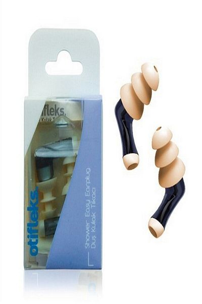 Plus White سدادة أذن للاستحمام من أوتيفليكس، 2 عبوة (كبيرة)
