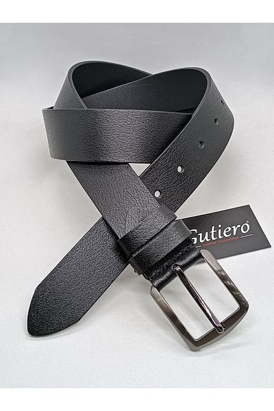 Gutiero Αθλητική ανδρική ζώνη από γνήσιο δέρμα 4 cm