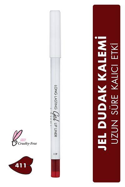 Lamel Cosmetics Lamel Long Lasting Gel Lip Permanent Gel Lip Liner No 411