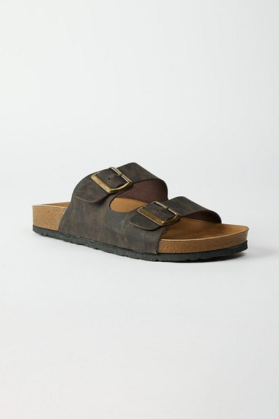 AC&Co / Altınyıldız Classics Ανδρικές παντόφλες πόρπης με διπλό λουράκι