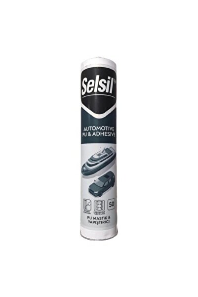 Selsil Beyaz Pu Mastik Ve Yapıştırıcı Çelik Silikon 280 Ml