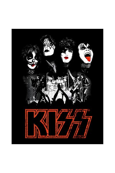 Z zepplin Kiss Rock the House Patch mare pe spate