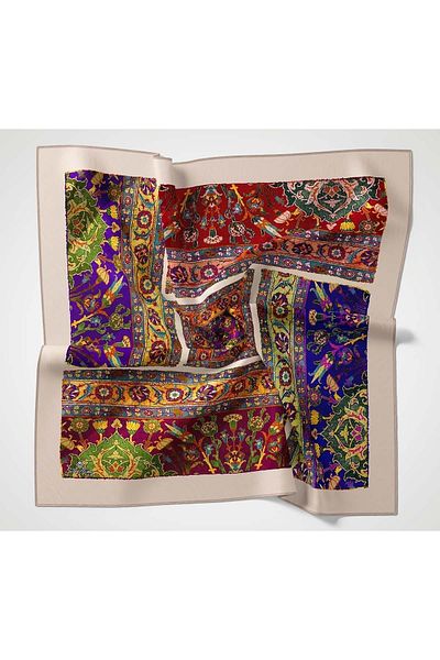 SİLKHOMEE Twill Polyester Patterned Scarf 30038-02
