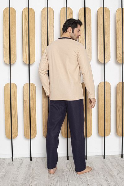 TEKTEN MEN'S FLEECE WINTER PAJAMAS SET