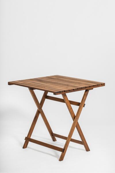 Özdağ Mobilya Gürgen 70x70 Katlanır Ceviz Renk Masa