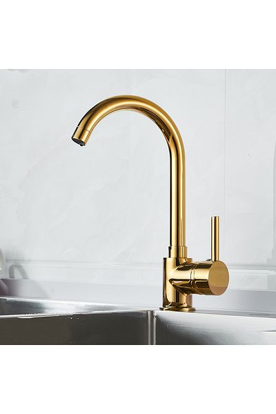 VENİTA Venita Gold T-Mix Kitchen Sink Faucet