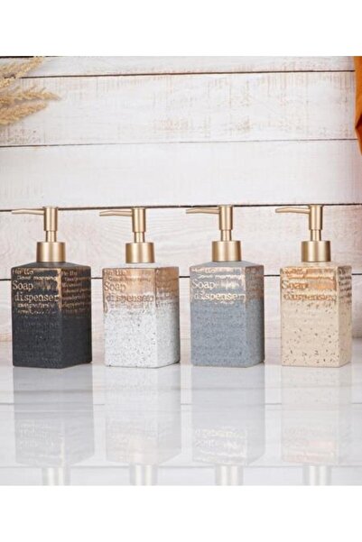 ACAR 5064 Seramik Sıvı Sabunluk Siyah