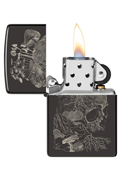 Zippo 24756 Skull Mushroom Design Çakmak Z-48590