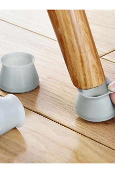 ugursepeti Masa ve Sandalye Ayak Koruyucu Gri Renk Silikon 12 Adet