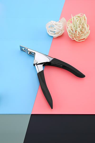 MUJGAN Protez Takma Tırnak Kesme Makası Siyah Renk 14 cm