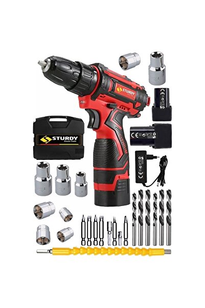 Sturdy Japon Technology 58v10ah Solenza Seri Metal Şanzuman Şarjlı Çift Akülü...