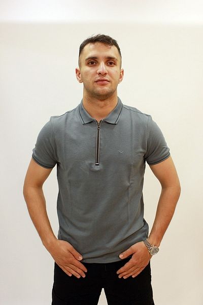 Cazador Ανδρικό μπλουζάκι με γιακά πόλο Jazz 4230 με φερμουάρ