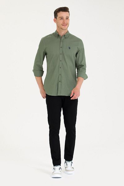 U.S. Polo Assn. Α.Π. ΠΟΛΟ ΑΝΔΡΙΚΟ ΠΑΝΤΕΛΟΝΙ SLIM FIT ΤΑΝΙΝΤ 1599378 RC-LACOPO 027 ΜΑΥΡΟ