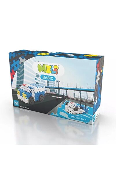 Melitoys Meli Toys Blok Oyuncak Basic Police 4 În 1