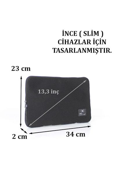 Çantacım حافظة كمبيوتر محمول إسفنجية شبكية مقاس 13.3 بوصة و13 بوصة