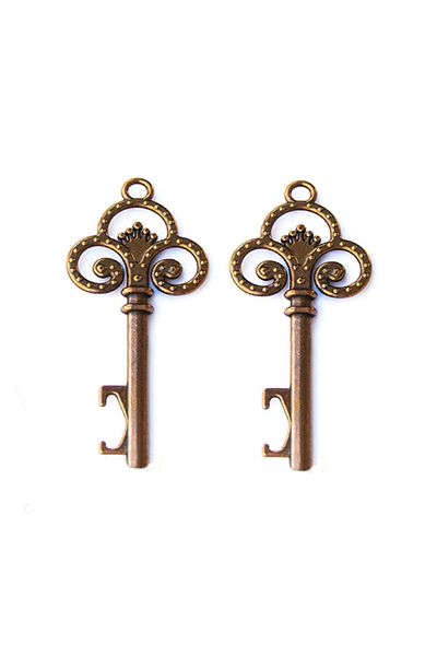Sensoria Love Key 2-Piece Decorative Opener Cola Gazoz Soda And Bottle Opener Copper