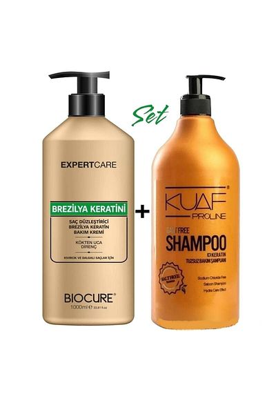 Biocure Keratin Care Hair Straightener - 1000ml Salt-Free Shampoo