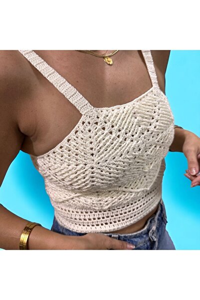 OevaC Örgü Bralet / Örgü Bikini Üstü / Crochet / Örgü Crop /büstiyer / Crop