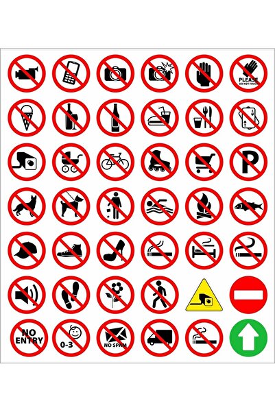 BENİMSER REKLAM حزمة ملصقات علامات التحذير