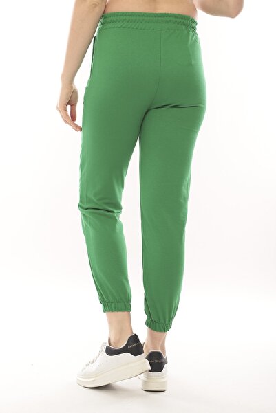 Green Hill printed summer sweatpants