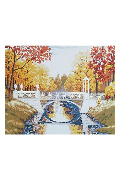 ElkaHobi Goblen Etamin İşleme Seti 40x50 cm Köprü Deseni