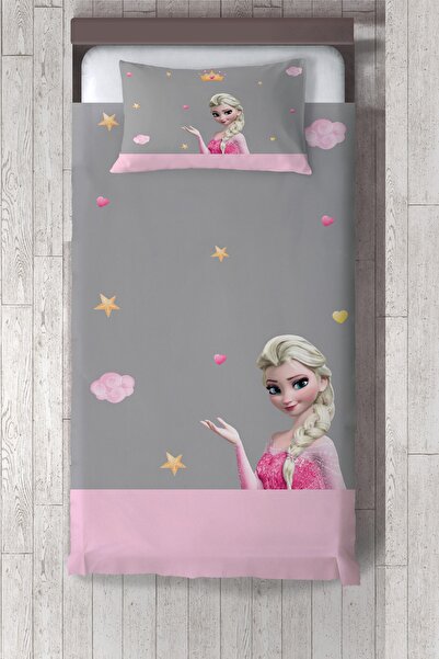 Talia Home  Gri Elsalı Çocuk Ve Bebek Odası Yatak Örtüsü TLAY-201