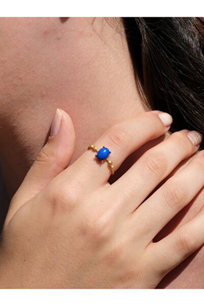 esha الحد الأدنى من الحجر الطبيعي اللازورد الحجر الطبيعي أصيلة الحد الأدنى حلقة قابلة للتعديل