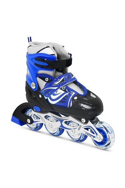 KARSAN Large Size Skate Blue with Lighted Metal Body