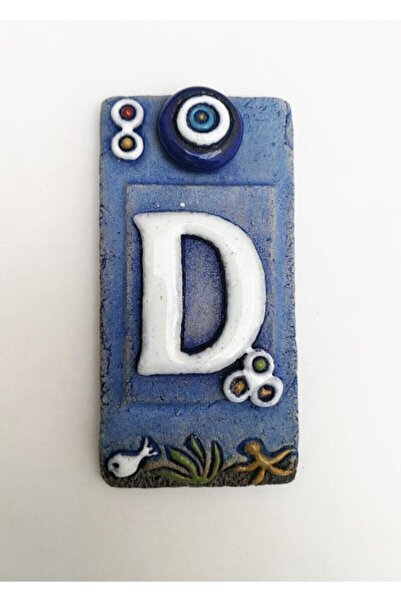 HOUSE2HOME El Yapımı Seramik Kapı Numarası D
