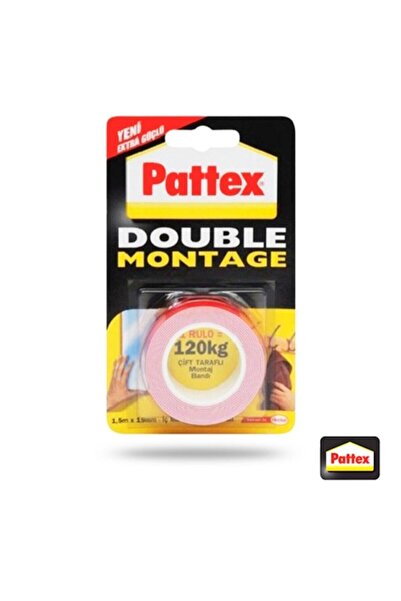 Pattex Double Montage Çift Taraflı Montaj Bandı 120 Kg Kapasiteli