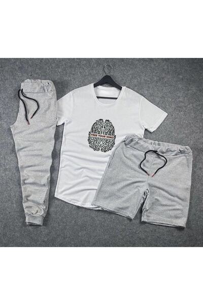 Adrift Pantaloni scurți de vară unisex cu imprimeu Free Your Mind Brain - Tri...