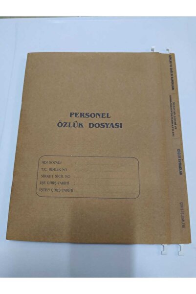 Park Personel Özlük Dosyası 8 Li En Az Alım 3 Adet Fiyatıdır