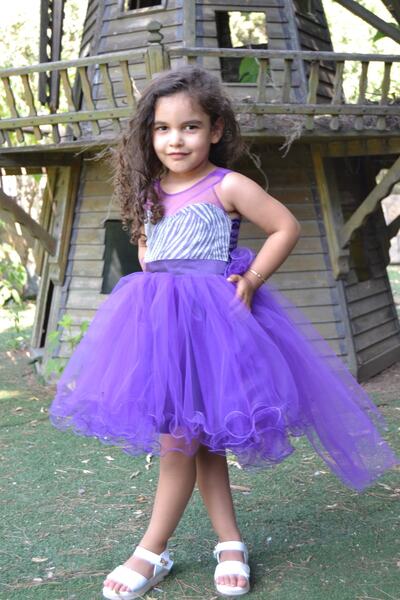 süer butik فستان سهرة قصير مع ذيل