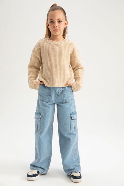 DeFacto Crew Neck Basic lány pulóver A2293a823au