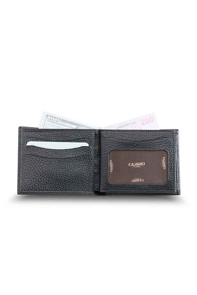 GUARD Black Double Python Horizontal Leather Men's Wallet