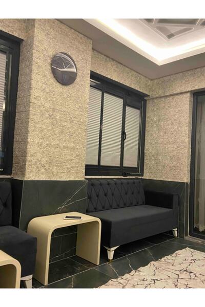 Renkli Duvarlar Nw16 Benekli Gri Tuğla Arkası Yapışkanlı Esnek Silinebilir Du...