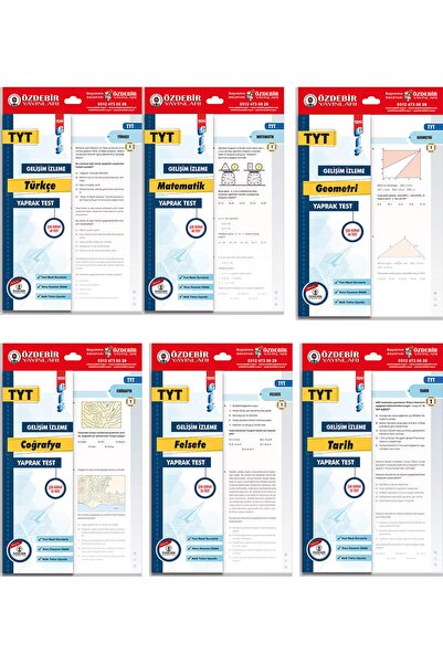 ÖZDEBİR YAYINEVİ ÖZDEBİR YAYINLARI TYT YAPRAK TEST EŞİT AĞIRLIK SET (MAT., GE...