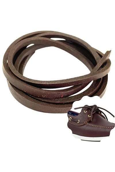 ipekbazaar Leather Shoelaces, Nubuck Timberland Dexter EtcLeather Laces Suitable for Shoes, 1 Piece - 150 cm