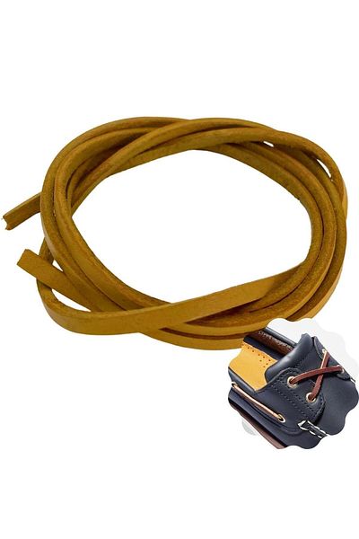 ipekbazaar Leather Shoelaces, Nubuck Timberland Dexter EtcLeather Laces Suitable for Shoes, 1 Piece - 150 cm