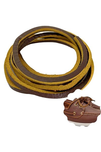 ipekbazaar Leather Shoelaces, Nubuck Timberland Dexter EtcLeather Laces Suitable for Shoes, 1 Piece - 150 cm