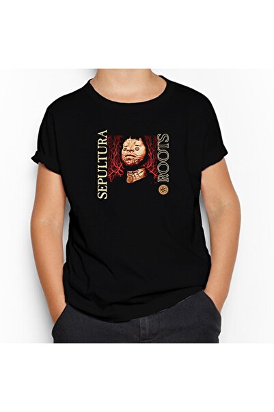 Z zepplin Sepultura Roots Black Kids T-Shirt