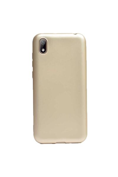 Gpack Huawei Honor 8s Kılıf Premier Silikon Esnek Arka Koruma Gold