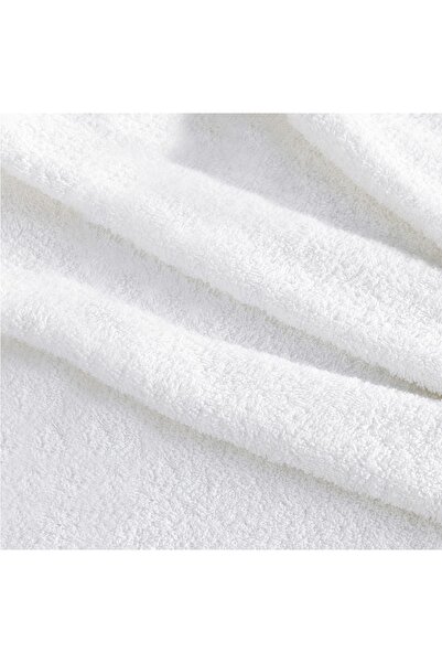 Evlen Home Collection 100% Cotton Single Economical Bath and Beach Towel 70x140cm Hotel Towel White Santa