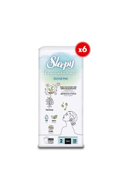 Sleepy بيو ناتشورال بريميوم بلس فوط يومية طويلة 6×32=192 قطعة فوط