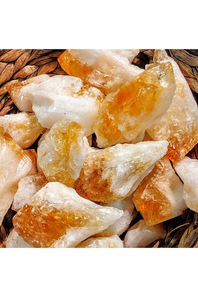 NBS Beautiful Naturel Stones 2-3cm Wide Citrine Wallet and Purse Stone